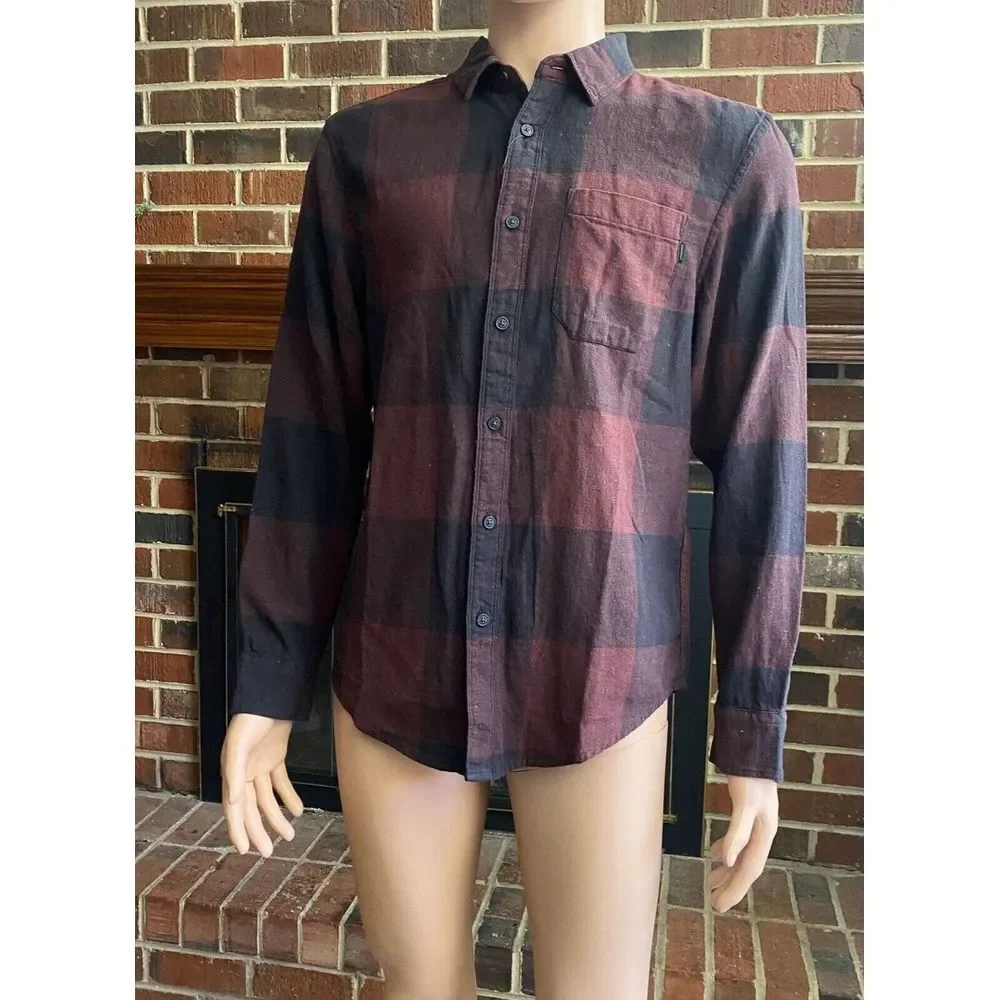 Dockers Men Regular Fit Long Sleeve Casual Shirt Size Small‎ Cotton Pocket New